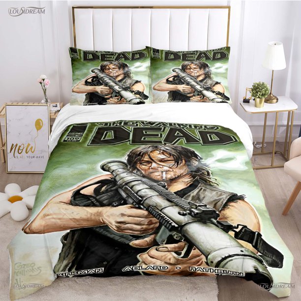 Wal Dead Movie Pattern All Season Duvet Cover Bedding sets Luxury Soft Quilt Cover and Pillowcases Single/Double/Queen/ Bed Sheets