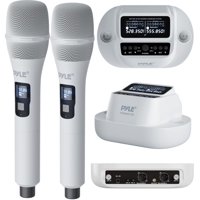 Sistema De Micrófono Inalámbrico Pyle Uhf Receptor 2X100 Canales