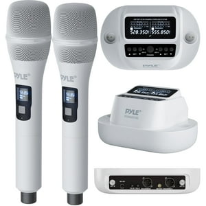 Sistema De Micrófono Inalámbrico Pyle Uhf Receptor 2X100 Canales