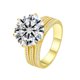 thumbnail image 1 of Anillos Redondos de Moissanita de 10 Quilates para Mujer Anillo de Compromiso de Oro Color D Claridad VVS1 Anillo de Diamante Grande Anillos de Boda Promesa Aniversario de Plata Esterlina 925, 1 of 7
