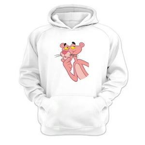 Genérico - Polerón Canguro La Pantera Rosa Blanco Talla Xs Unisex