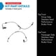 thumbnail image 2 of Juego de mangueras de freno delanteras TRQ de alto rendimiento para Jeep Wrangler 2011-18, 2 of 9