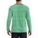thumbnail image 3 of INSPIRE CHIC Camisetas de Hombre de Manga Larga con Cuello Redondo a Rayas 2XL Verde Blanco, 3 of 6