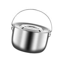 Magideal - Olla De Camping, Olla Para Cocinar, Accesorios De Cocina, Olla Para Sopa, Recipiente Para Aceite Con Asa Y Tapa Para Fiestas, Cocinas Y Restaurantes. 25 Litros