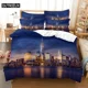 thumbnail image 1 of City night view Digital Bedding Sets Home Bedclothes Super Cover Pillowcase Comforter Textiles Bedding Set Bed Sheets, 1 of 5