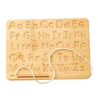 Magideal - Tablero De Práctica De Letras, Tablero De Rastreo, Regalo De Madera Para Niños Con Bolígrafo Para Niños Pequeños, Tablero De Rastreo De Alfabeto De Ma