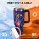thumbnail image 4 of Lamine Yamal Vaso aislado de acero inoxidable con asa, diseño temático, regalo para familia, amigos y fans; incluye pajita y encaja en el portavasos estándar, 40 oz, 4 of 6