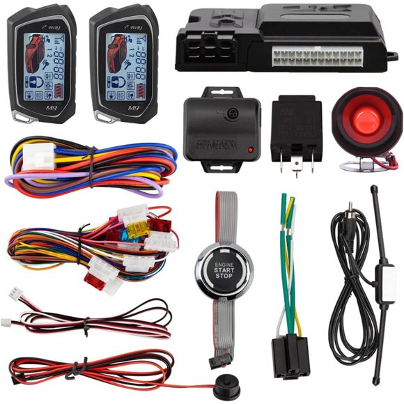 Alarma para auto EASYGUARD EC207M9 2 Way LCD de 4 cm con arranque remoto
