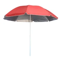 Max - Quitasol Playero Verano 150 Cm Reforzado Rojo