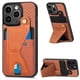 thumbnail image 1 of Funda Resistente para iPhone 14 Pro Max con Tarjetero y Soporte, Diseño Magnético Marrón, 1 of 5