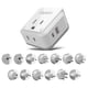 thumbnail image 1 of Adaptador de enchufe Ceptics Intl Travel Set 20W PD QC Dual USB, 1 of 5
