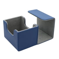 Bothyi - Deck Box Soporte De Almacenamiento Tarjetas Prácticas Caja De Juego De Cubierta Para Tarjetas De Fútbol Tarjeta De Béisbol Azul