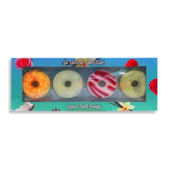 Set de 4 Bombas de Baño en Forma de Dona So French Vainilla Aqua