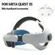 thumbnail image 3 of Compatible con Meta Quest 3/3S Correa ajustable y transpirable para la cabeza con diseño ergonómico de espuma con memoria para una mayor comodidad en los juegos de RV-Blanco, 3 of 6