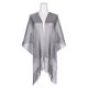 thumbnail image 3 of INSPIRE CHIC Chales y Envolturas para Mujeres para Vestidos de Noche Brillantes y Relucientes Elegantes para Fiesta de Boda Gris Oscuro(Plateado) 74.8"x17.7"(LxW), 3 of 6