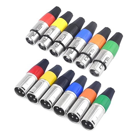 Genérica - Conectores Xlr De 5 Pares, Macho Y Hembra, Micrófono