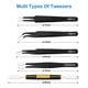thumbnail image 3 of Kit de 10 pinzas de acero inoxidable ESD UUBAAR, 3 of 7