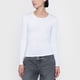 thumbnail image 3 of Polera Mujer Manga Larga PolySpandex Blanco Corona, 3 of 5