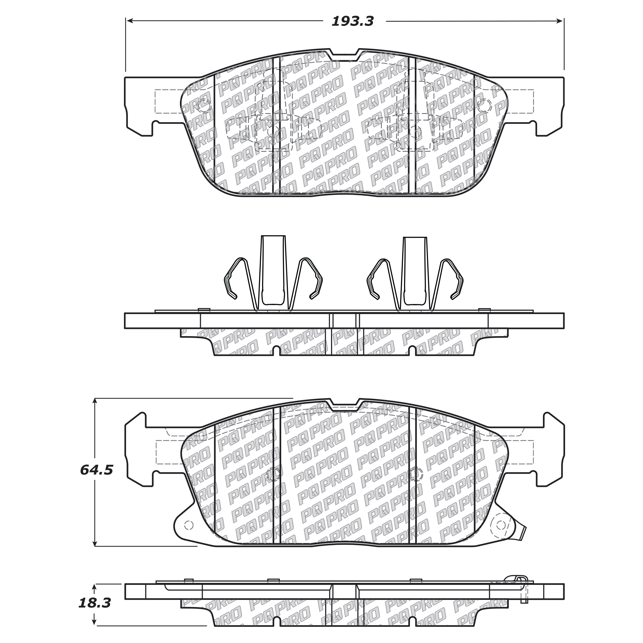 Pqpro - Pastillas Freno Para Auto 500.18180