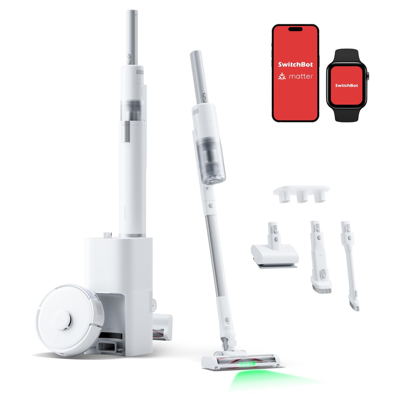 Robot Aspirador Y Aspirador Inalámbrico Switchbot K10+ Pro Combo