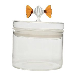 Magideal - Glass Rowing Glass Con Tapa Hermética, Recipiente De Café, Creativo De Recipiente De Alimentos Transparentes Frasco De Dulces Para Granos De Café Azúc