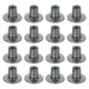 thumbnail image 1 of 16 piezas 1/4"-20x12mm Tuerca de Agujero Brad de Acero al Carbono de Cuatro Garras con Base Redonda, 1 of 6