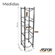 thumbnail image 2 of Estante Organizador Rack 5 Botellones Bidones Agua 20lts Negro, 2 of 6