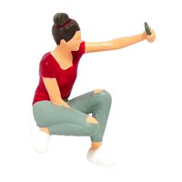 Magideal - De Personas Pintadas Realistas 1/64, De Diorama, , Paisaje, Selfie, Modelo De Personas, Decoración De De Arena, , Rojo