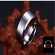 thumbnail image 3 of Anillo Titanio Moda 2023 Acero Quirurgico Acero inoxidable Chile Hombre Caballero Dama Cuadrado Dorado Negro y Plata, 3 of 3