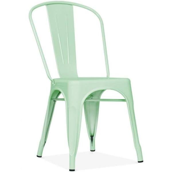 Silla Tolix Metalica Resistente Para Exterior - Menta