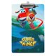 thumbnail image 1 of Super Wings Portapapeles de acrílico A4, tamaño carta estándar, carpeta con clip 31.8x 21.5CM para estudiantes, profesores y oficina, 1 of 6