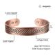 thumbnail image 2 of Pulsera cobre brazalete magnética 6 imanes artritis diseño, 2 of 3