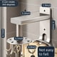 thumbnail image 3 of 1pc Kitchen Wall Mounted Spatula Spoon Hanging Rack, Kitchenware Storage Rack, Swivel Hook Storage Rack, 3 of 4