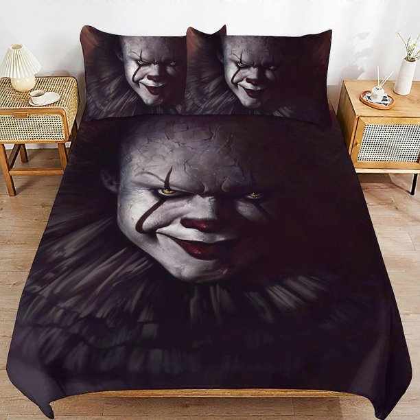 Pennywise Bedding Set Duvet Cover Comfortable and Lightweight Cartoon Bedding3 Piece
