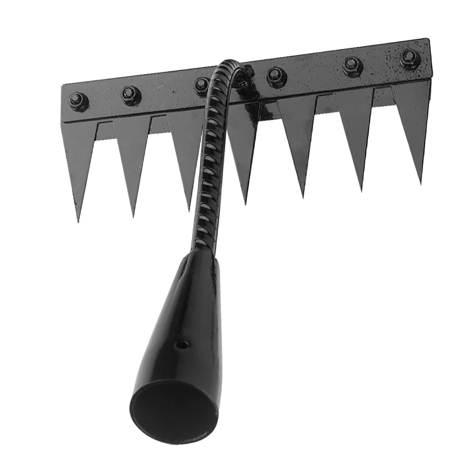 Magideal - Rastrillo Para Desmalezar Hierba De Jardín , 7 Dientes 7 Consejos