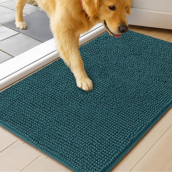 Alfombra para Entrada de Perro MUDGUARD MAT 48x76 cm Azul Microfibra