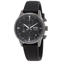 Seiko - Reloj Essentials Con Cronógrafo De Cuarzo Y Esfera Negra Para Hombre Ssb393P1