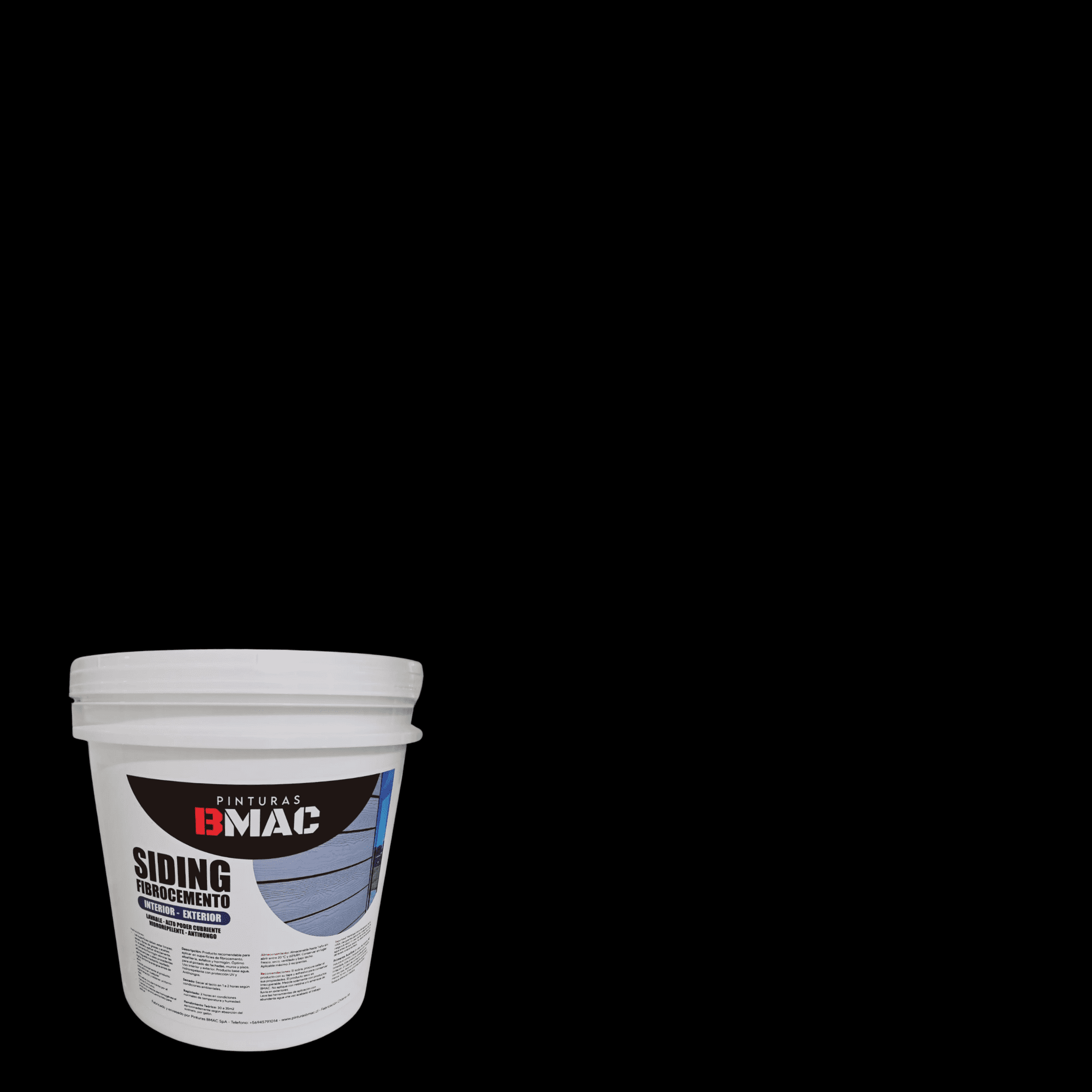 Bmac - Pintura Siding Fibrocemento Negro Tineta