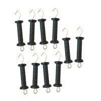 Ioensy - 10 Aislantes Resistentes Para Manijas De Puertas De Cercas Eléctricas, 10,4 X 2,3 Pulgadas, Con Resorte Incorporado