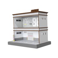 Magideal - Soporte De Exhibición De Escena De Estacionamiento Fundido A Presión, Decoración De Garaje Para Coche, Decoración De Escritorio, Marco Protector De Ma 2 Capas Con Número