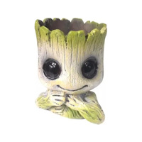Genérico - Macetero Cerámica Diseño Baby Groot 12 Cm