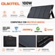 thumbnail image 1 of Panel Solar Portátil OUKITEL 100W | Monocristalino e IP68, 1 of 10