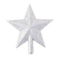 Magideal - Estrella Para La Parte Superior Del Árbol De Navidad, Decoración Para El Árbol De Navidad, Fiesta, Estrella Para La Parte Superior Del Árbol De Navidad, Regalos De Navidad Para Plata