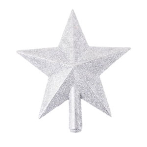 Magideal - Estrella Para La Parte Superior Del Árbol De Navidad, Decoración Para El Árbol De Navidad, Fiesta, Estrella Para La Parte Superior Del Árbol De Navidad, Regalos De Navidad Para Plata