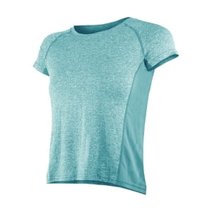 Andesland - Polera Dry Fit Manga Corta Paneles Malla Mujer