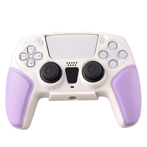 Funda Protectora para el Gamepad PS5 y PS5 Pro, Funda Dura para el Controlador Inalámbrico DualSense con Agarre de Cuero, Sensación Amigable con la Piel y Resistente al Sudor