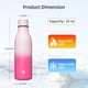 thumbnail image 2 of Botella Térmica De Acero Inoxidable Aislada De 750 Ml Color Cereza, 2 of 7