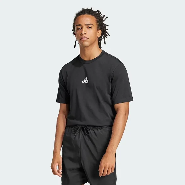 Polera Essentials Small Logo Negro Adidas