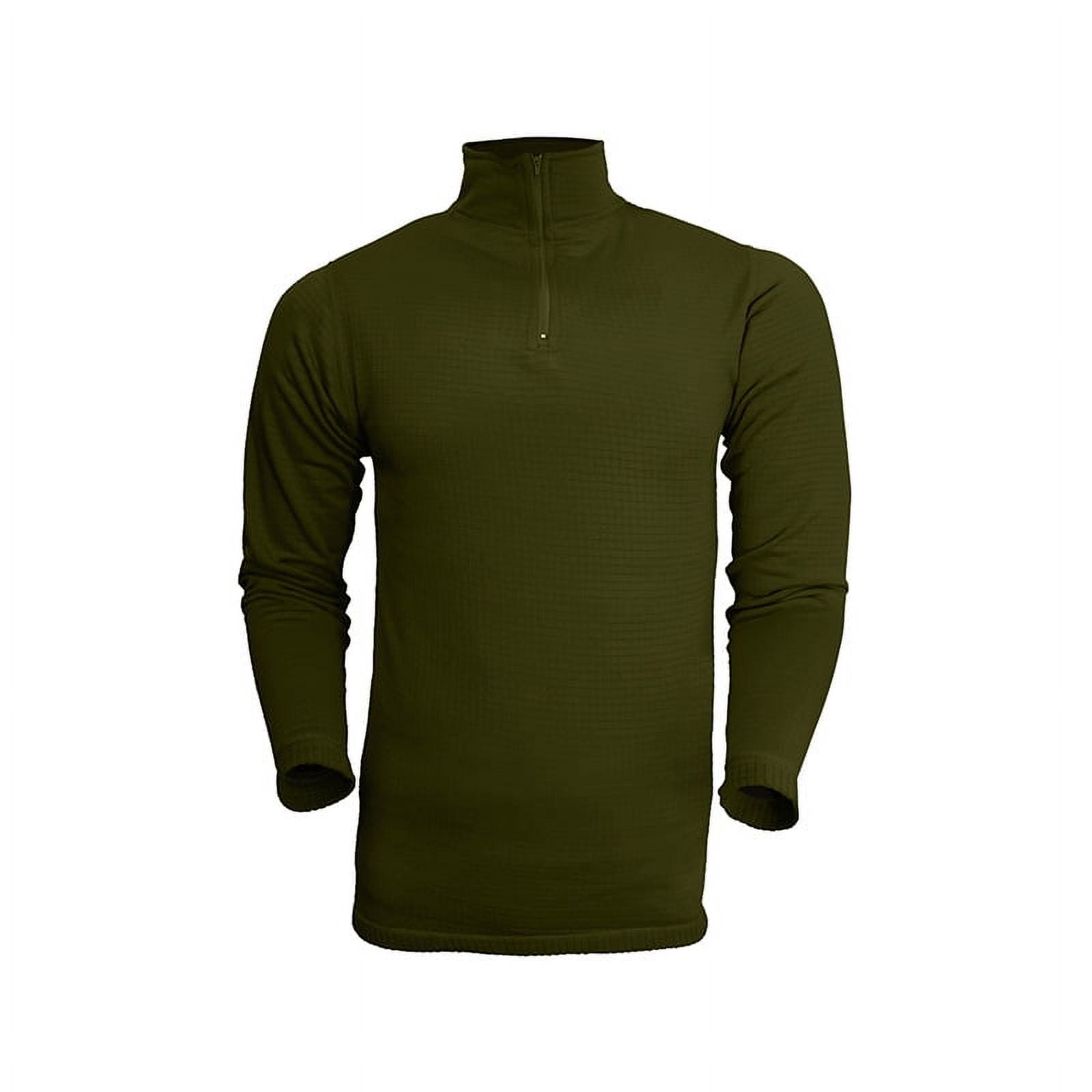 Polera Segunda Capa De Adulto Snix Verde Musgo Talla Xl
