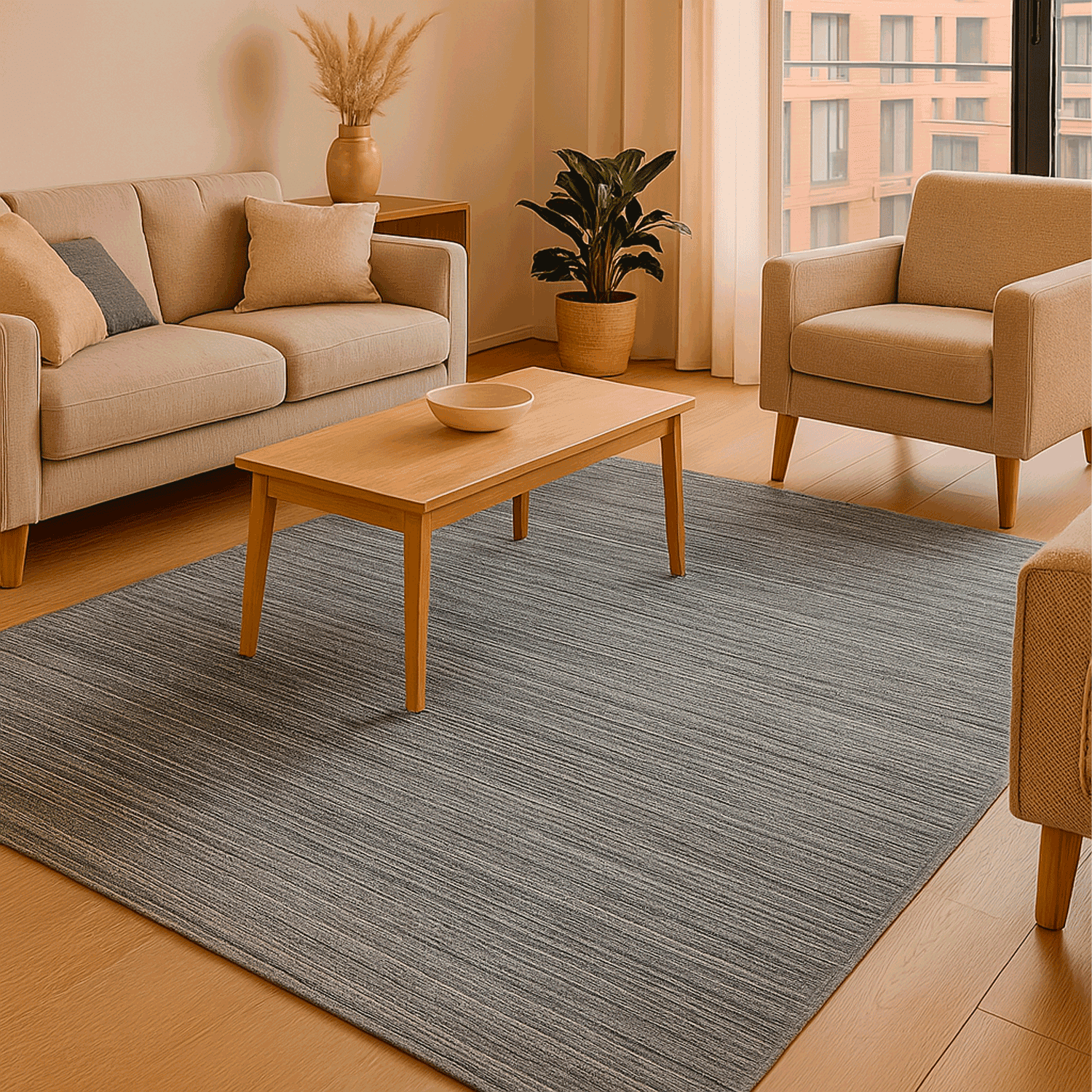 Bazhars - Alfombra 160x230 Cm Natural Rug Cut 2071 Gr